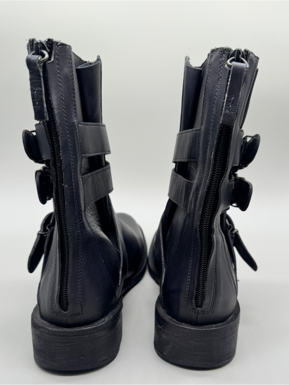 Free People Sunbelt Santa Fe Leather Moto Boots Size 41 - Picture 11 of 13
